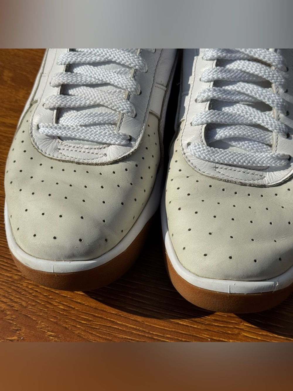 Puma GV Special White Leather Sneakers Men’s US 10.5 Gum Sole Casual Shoes - Picture 9 of 11